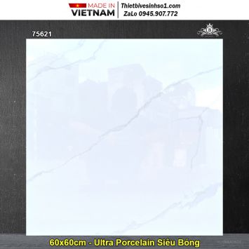 Gạch 60x60 Hoàn Mỹ Perfetto 75621 Trắng Khói