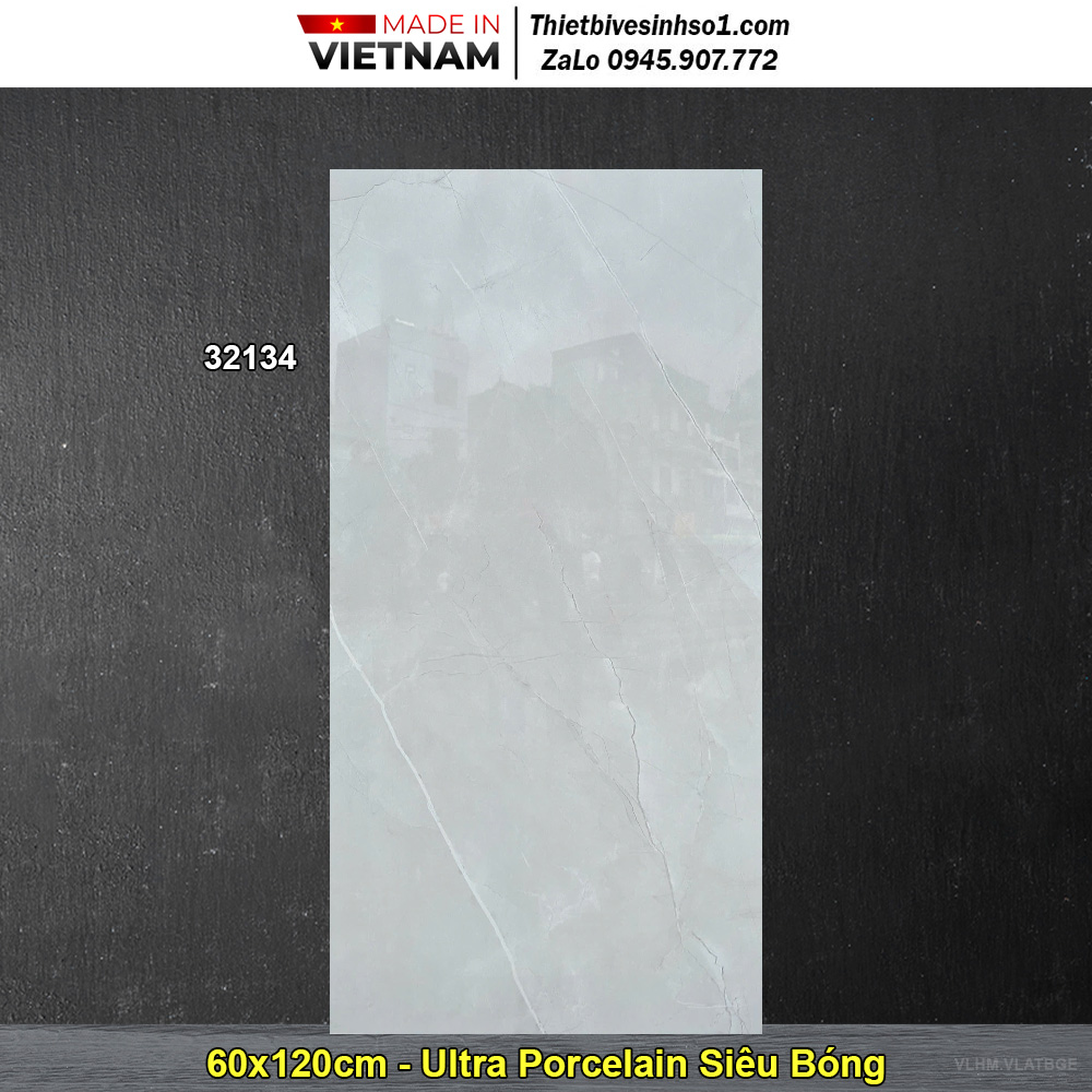 Gạch 60x120 Hoàn Mỹ Perfetto 32134 Vân Đá Xám