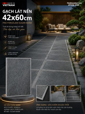 Gạch 42x60 Hoàn Mỹ Perfetto 62405 Lát Sân