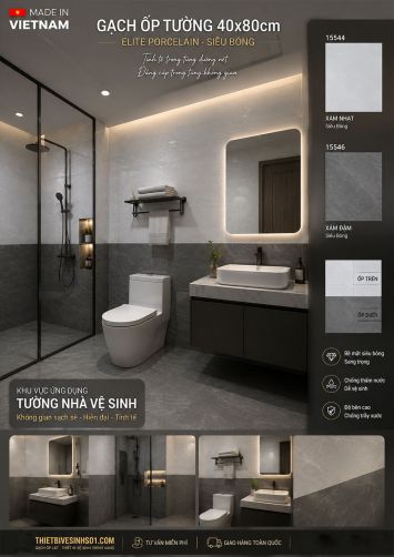 Gạch 40x80 Hoàn Mỹ Perfetto 15546-15544