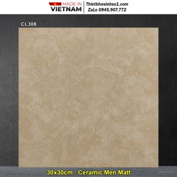 Gạch 30x30 Viglacera CL308 Vân Vàng Nâu