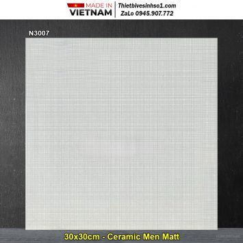 Gạch 30x30 Viglacera N3007 Kẻ Sọc Xám