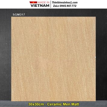 Gạch 30x30 Viglacera SGM317 Vàng Đậm