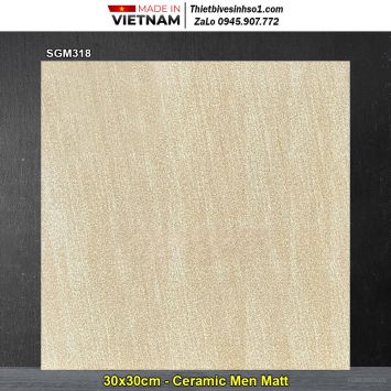 Gạch 30x30 Viglacera SGM318 Vàng Nhạt