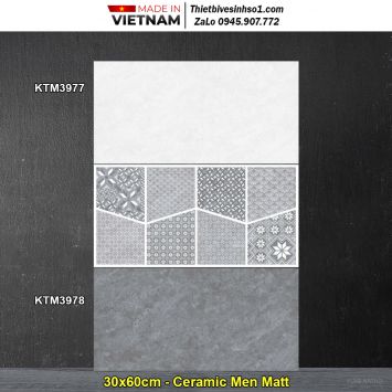 Gạch 30x60 Viglacera KTM3977-KTM3978