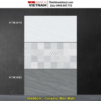 Gạch 30x60 Viglacera KTM3979-KTM3980