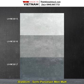 Gạch 30x60 Viglacera UHM3615-UHM3616-UHM3617