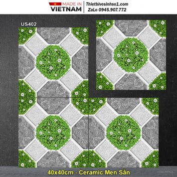 Gạch 40x40 Viglacera US402 Lát Sân