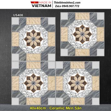 Gạch 40x40 Viglacera US406 Lát Sân