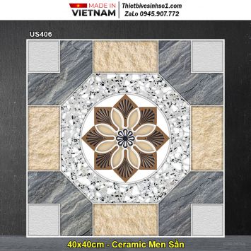 Gạch 40x40 Viglacera US406 Lát Sân