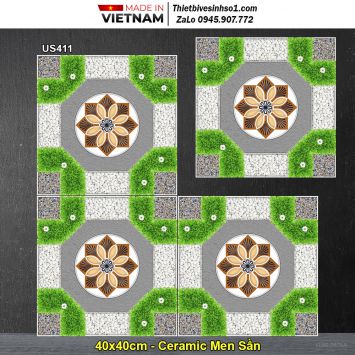 Gạch 40x40 Viglacera US411 Lát Sân