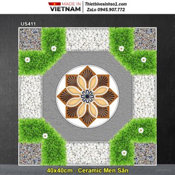 Gạch 40x40 Viglacera US411 Lát Sân