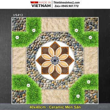 Gạch 40x40 Viglacera US413 Lát Sân