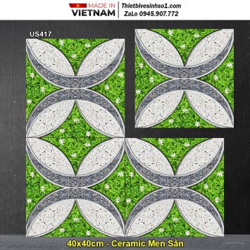 Gạch 40x40 Viglacera US417 Lát Sân