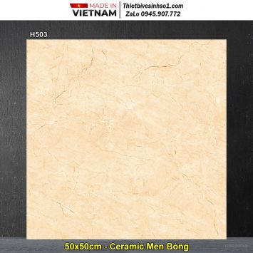 Gạch 50x50 Viglacera H503 Vân Vàng