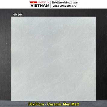 Gạch 50x50 Viglacera HM504 Vân Ghi Xám