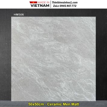 Gạch 50x50 Viglacera HM506 Vân Ghi Xám