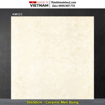 Gạch 50x50 Viglacera KM523 Vàng Kem