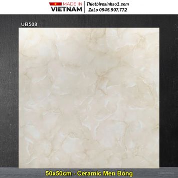 Gạch 50x50 Viglacera UB508 Vân Vàng Nhạt