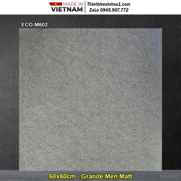 Gạch 60x60 Viglacera ECO-M602 Ghi Xám