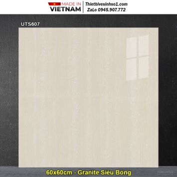 Gạch 60x60 Viglacera UTS607 Sọc Vàng Nhạt