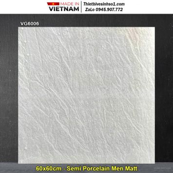 Gạch 60x60 Viglacera VG6006 Vân Xám Sáng