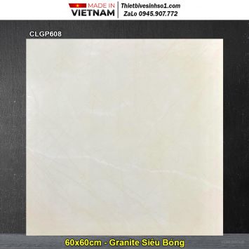 Gạch 60x60 Viglacera CLGP608 Vàng Nhạt