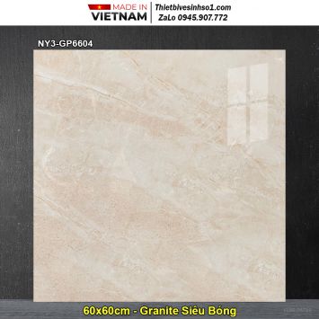 Gạch 60x60 Viglacera NY3-GP6604 Vân Vàng