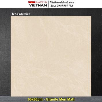 Gạch 60x60 Viglacera NY4-GM6603 Vàng Kem