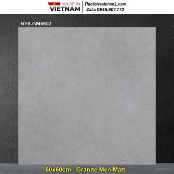 Gạch 60x60 Viglacera NY6-GM6602 Vân Xi Măng