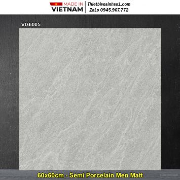 Gạch 60x60 Viglacera VG6005 Vân Xám Đậm