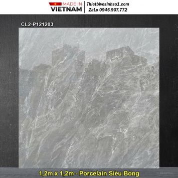 Gạch 1,2m x 1,2m Viglacera CL2-P121203 Vân Ghi Xám