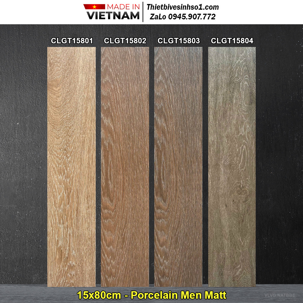 Gạch Giả Gỗ 15x80 Viglacera CLGT15801-CLGT15802-CLGT15803-CLGT15804 Gạch Giả Gỗ 15x80 Viglacera CLGT15801-CLGT15802-CLGT15803-CLGT15804
