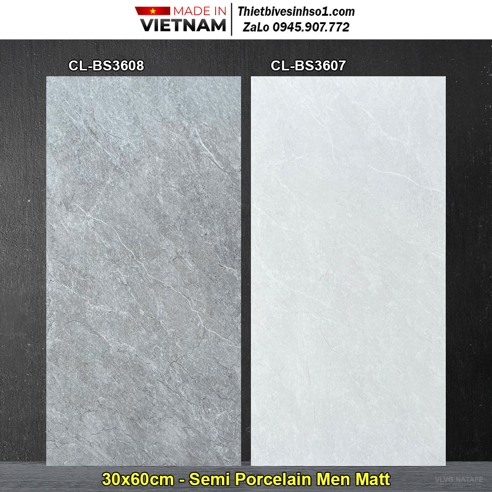 Gạch 30x60 Viglacera CL-BS3608 & CL-BS3607