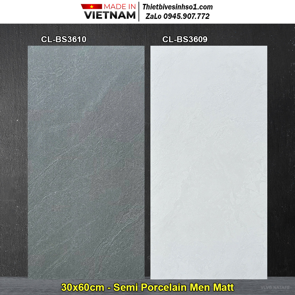 Gạch 30x60 Viglacera CL-BS3610 & CL-BS3609