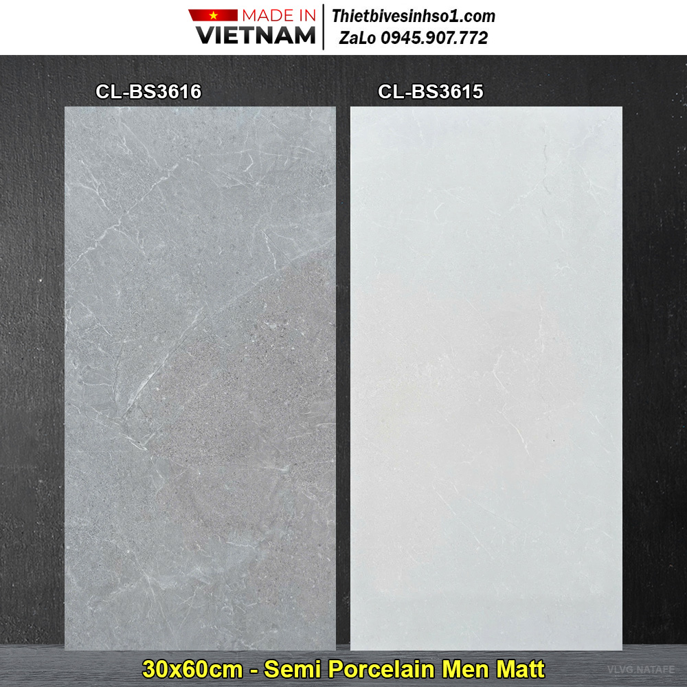 Gạch 30x60 Viglacera CL-BS3616 & CL-BS3615