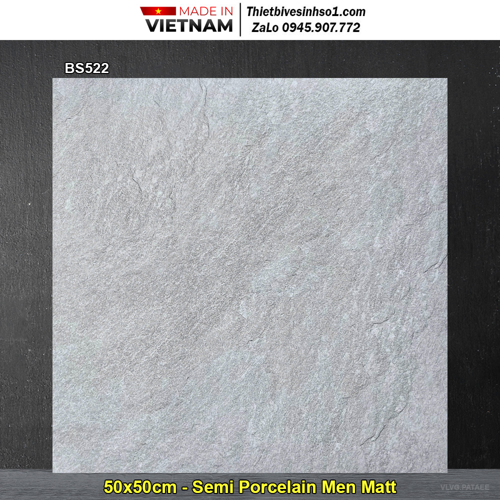 Gạch 50x50 Viglacera BS522 Vân Xi Măng