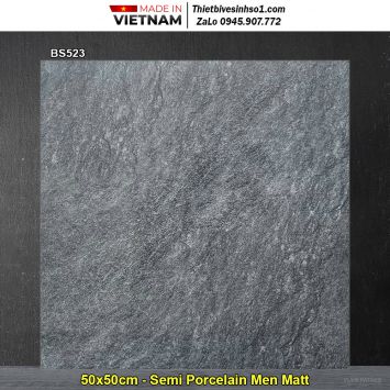 Gạch 50x50 Viglacera BS523 Vân Ghi Đậm