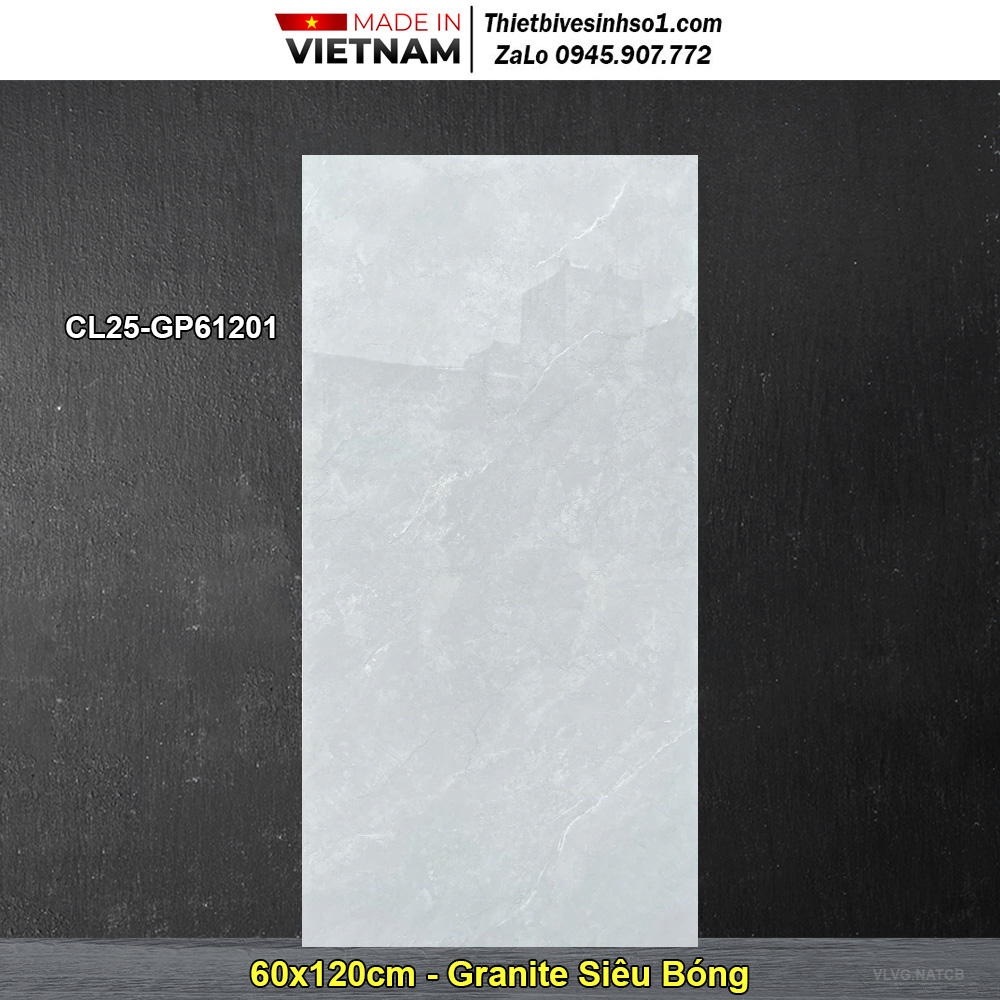 Gạch 60x120 Viglacera CL25-GP61201 Vân Đá Xám