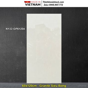 Gạch 60x120 Viglacera NY22-GP61204 Vàng Nhạt