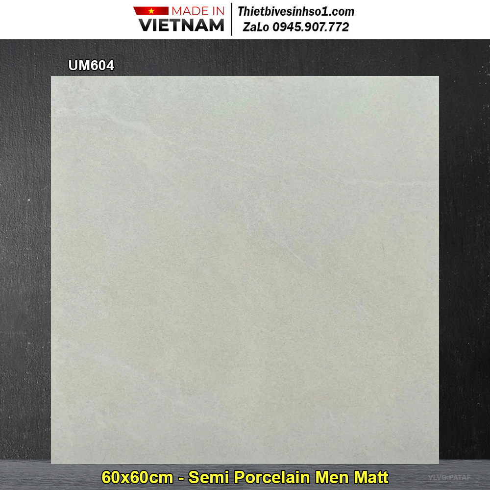 Gạch 60x60 Viglacera UM604 Vân Vàng Kem