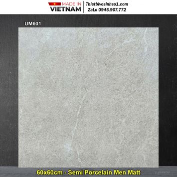 Gạch 60x60 Viglacera UM601 Vân Xám