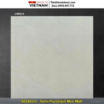 Gạch 60x60 Viglacera UM604 Vân Vàng Kem