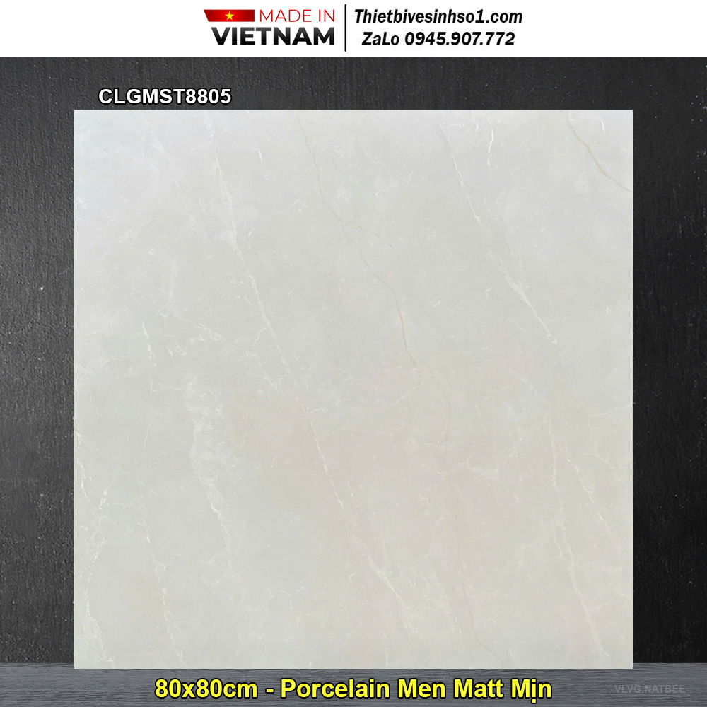 Gạch 80x80 Viglacera CLGMST8805 Vàng Kem