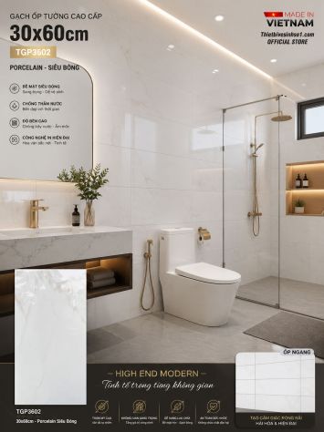Gạch 30x60 Viglacera TGP3602 Trắng Khói