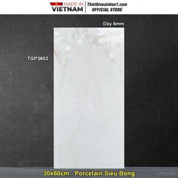 Gạch 30x60 Viglacera TGP3602 Trắng Khói