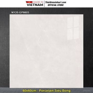 Gạch 60x60 Viglacera NY20-GP6605 Vân Xám