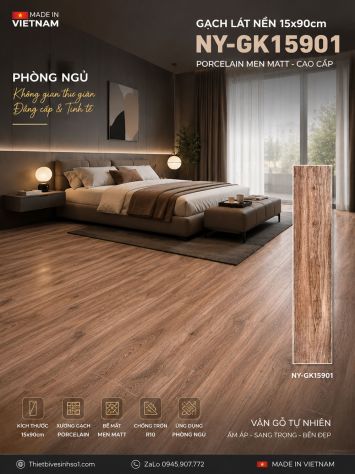 Gạch 15x90 Viglacera NY-GK15901