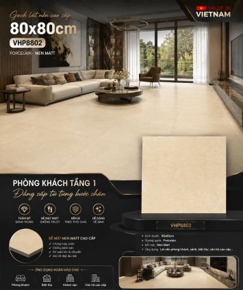 Gạch 80x80 Viglacera VHP8802