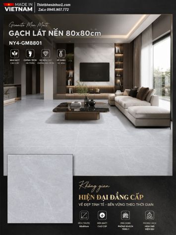 Gạch 80x80 Viglacera NY4-GM8801